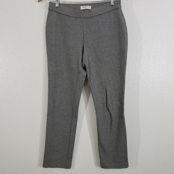 Coldwater Creek pants‎ womens Natural Fit Gray Cropped Legging-Size Small (8) - Picture 2 of 10